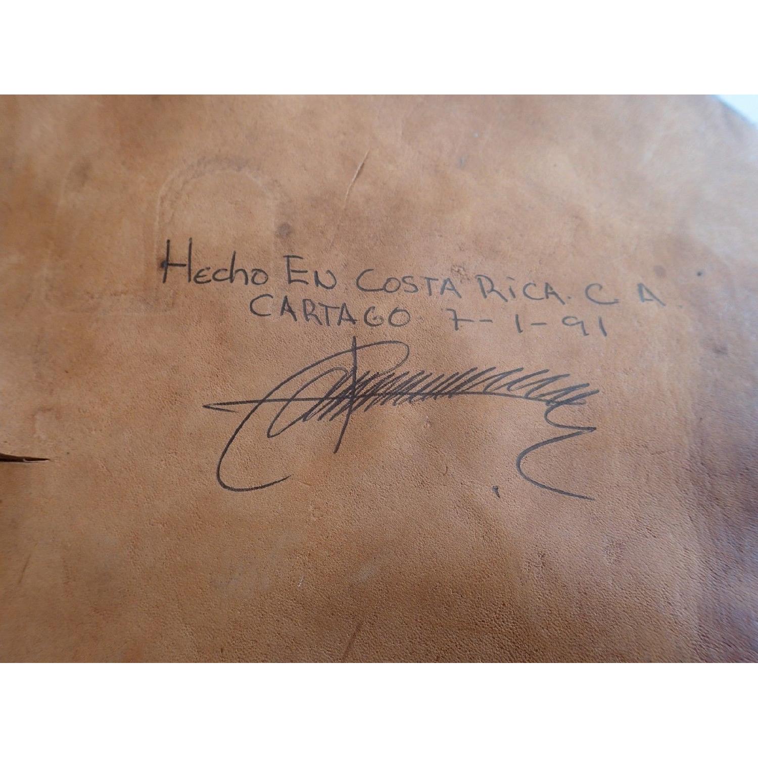 Decorative Sculpted Leather Face Mask Wall Art - image-3