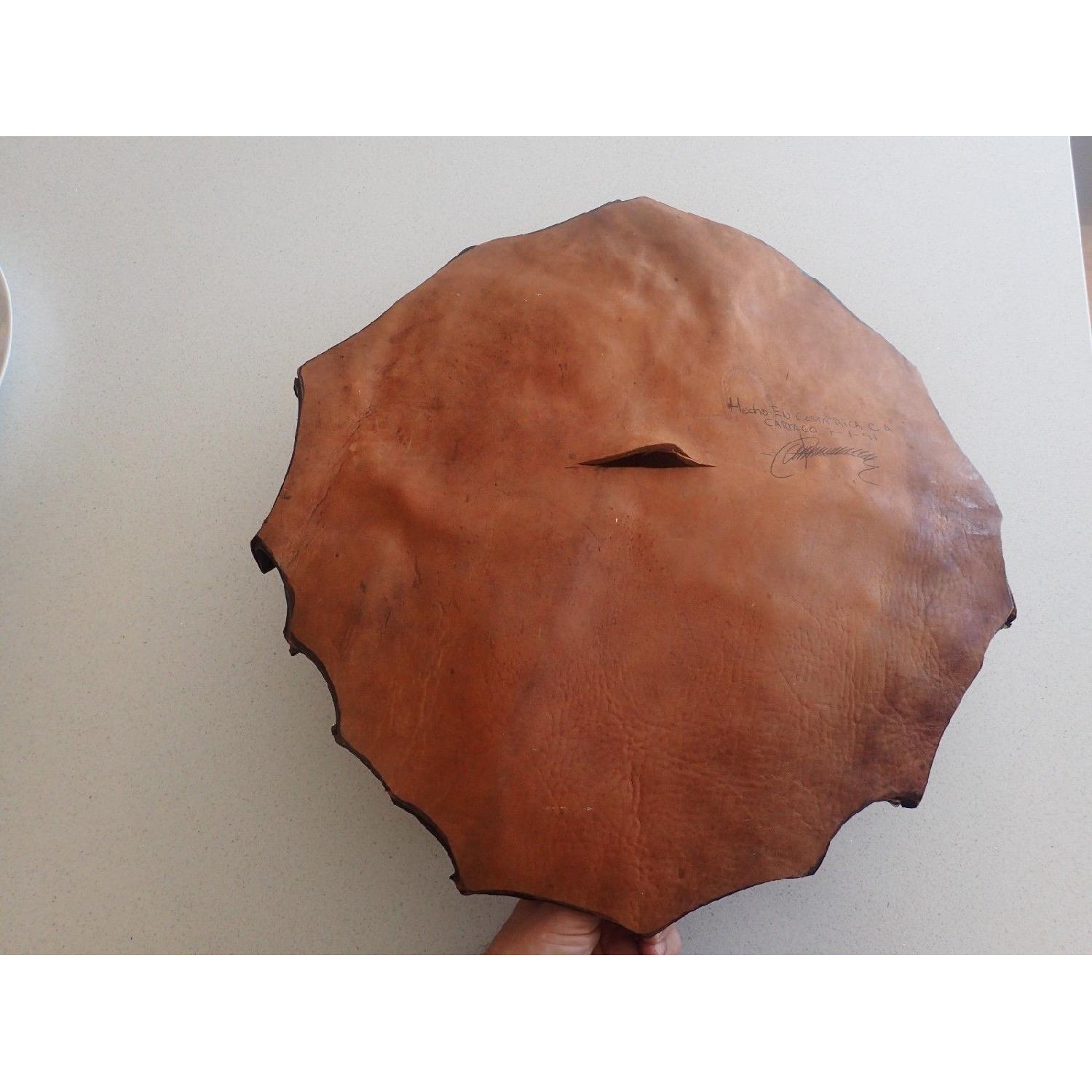 Decorative Sculpted Leather Face Mask Wall Art - image-5