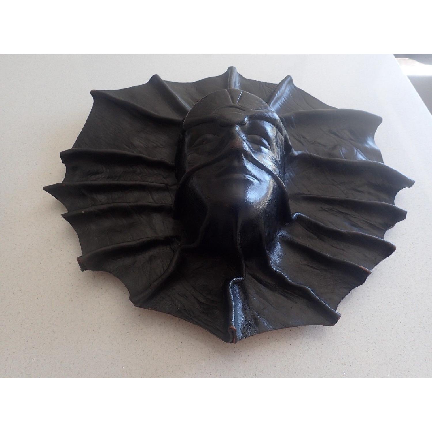 Decorative Sculpted Leather Face Mask Wall Art - image-6