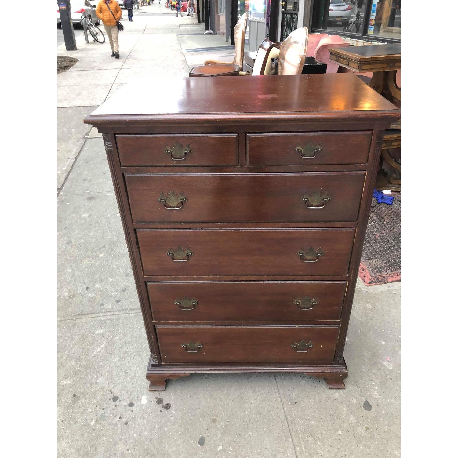 Antique 1930s Mahogany Dresser - image-4
