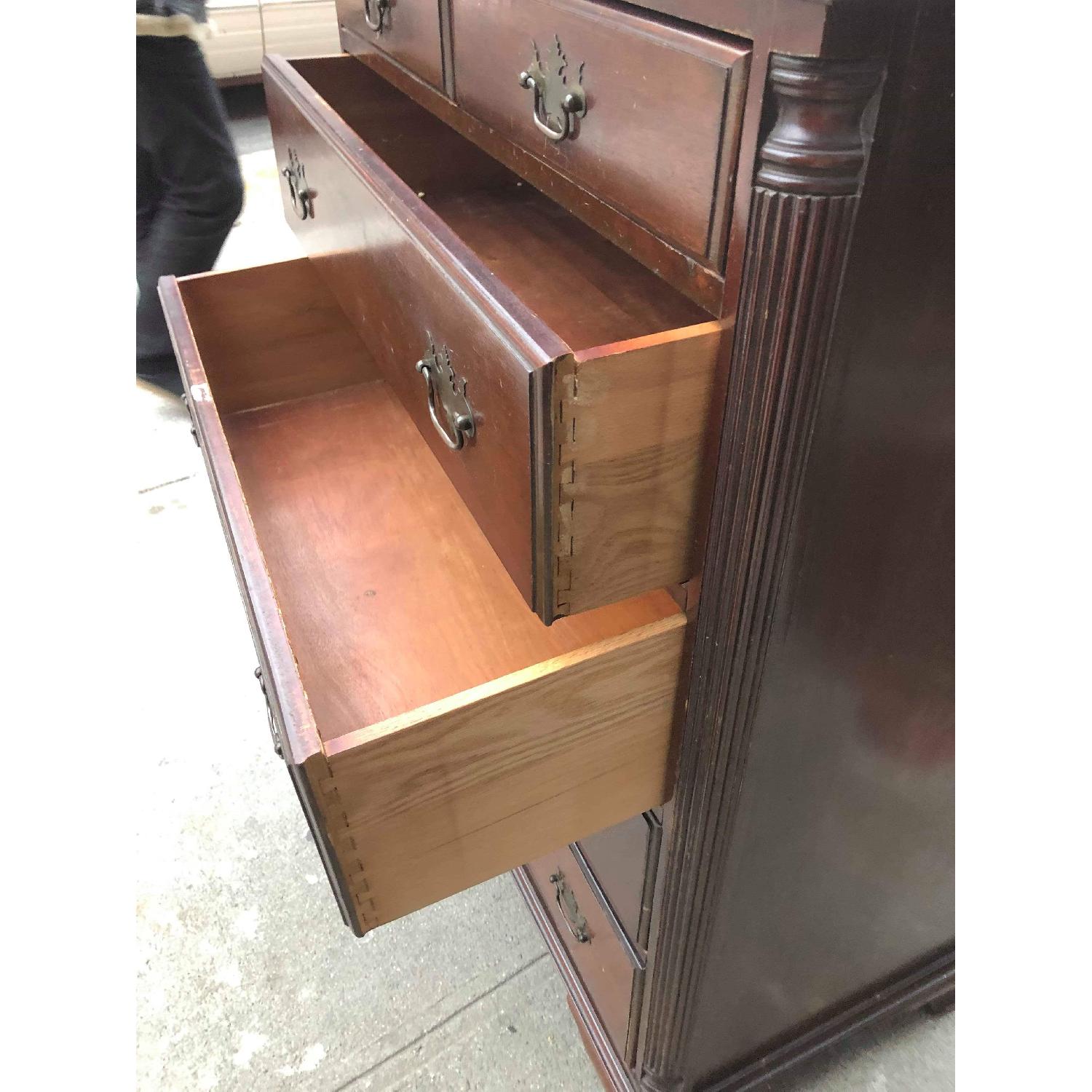 Antique 1930s Mahogany Dresser - image-13
