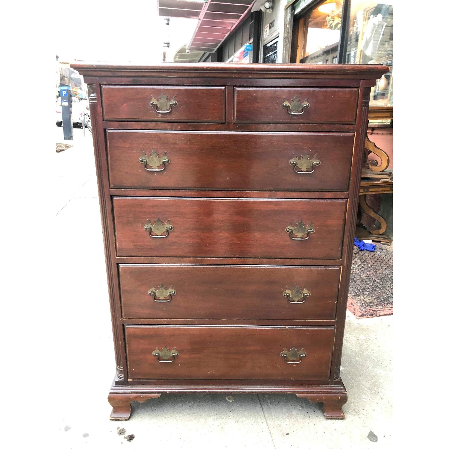 Antique 1930s Mahogany Dresser - image-19