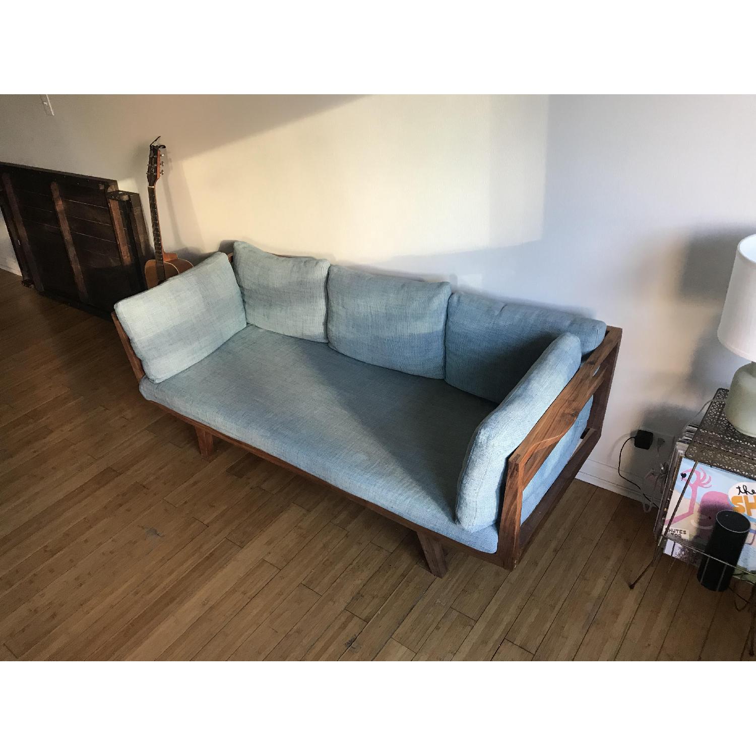 White on White Modern Beverly Sofa - image-1