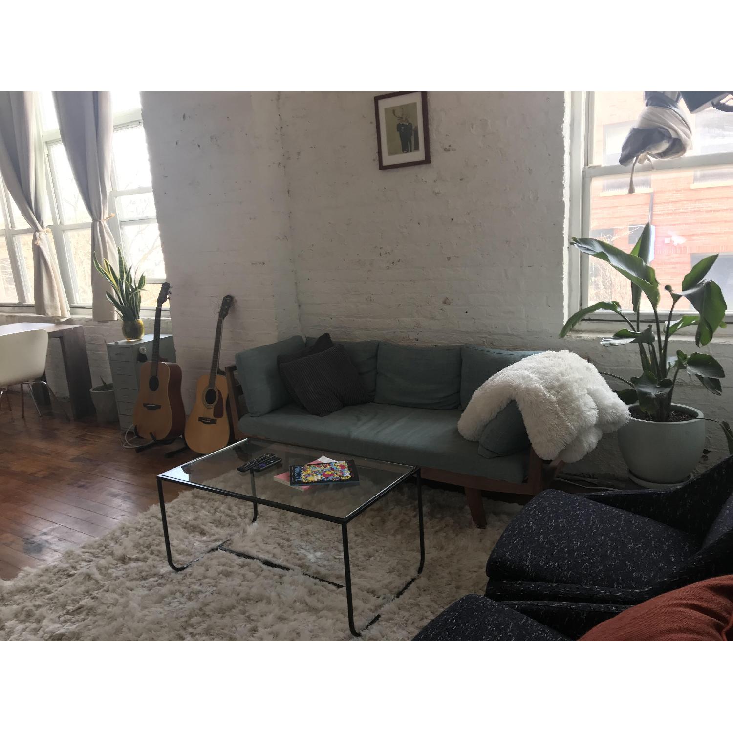 White on White Modern Beverly Sofa - image-2