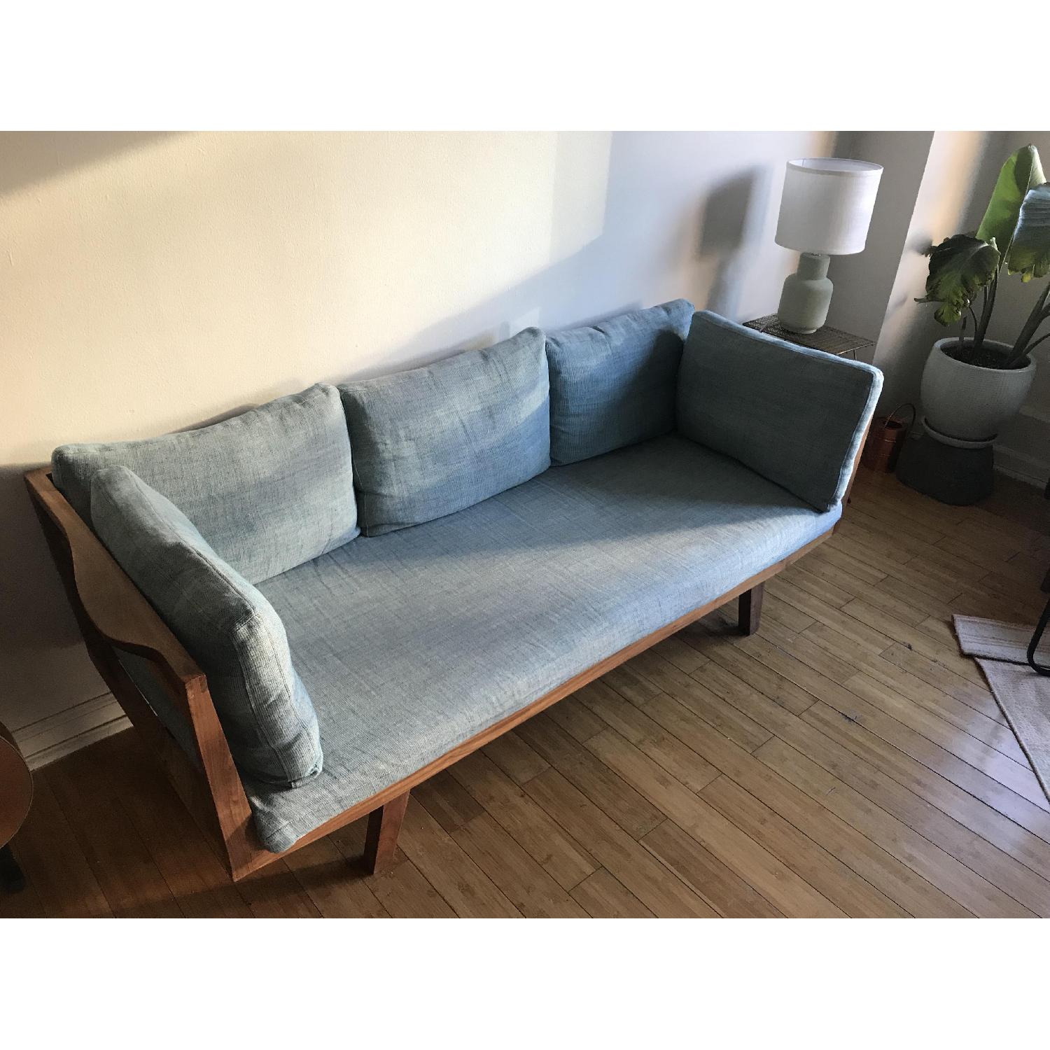 White on White Modern Beverly Sofa - image-3