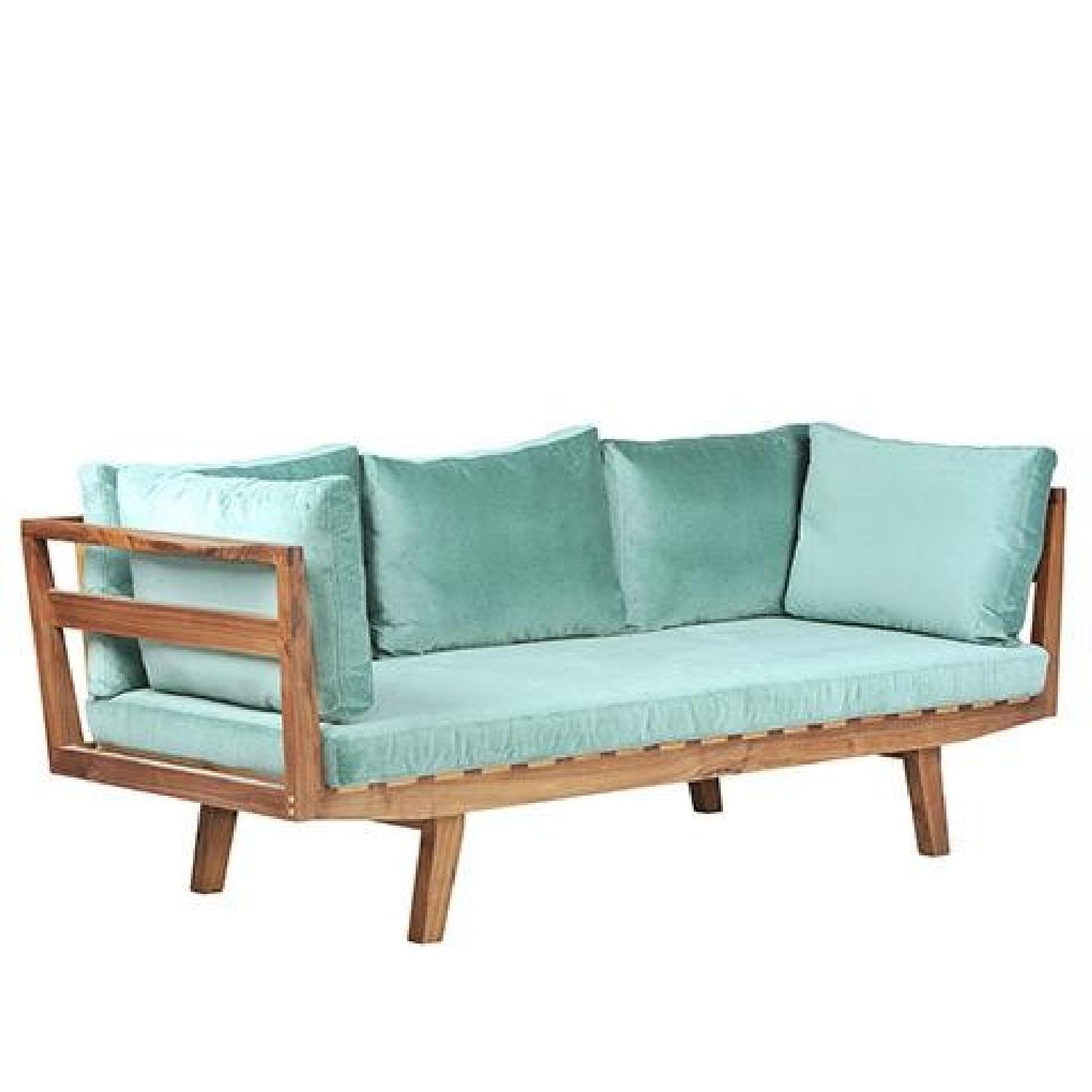 White on White Modern Beverly Sofa - image-4