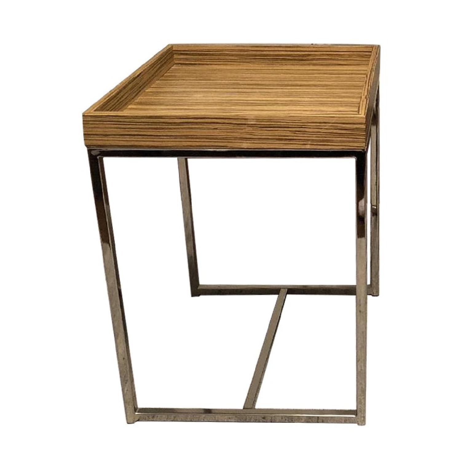 Zebra Wood Side Tables AptDeco