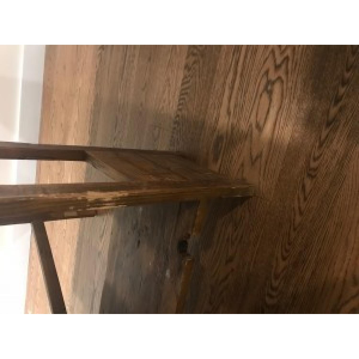 ABC Home Natural Wood Dining Table w/ 2 Sided Drop Leaf - image-2