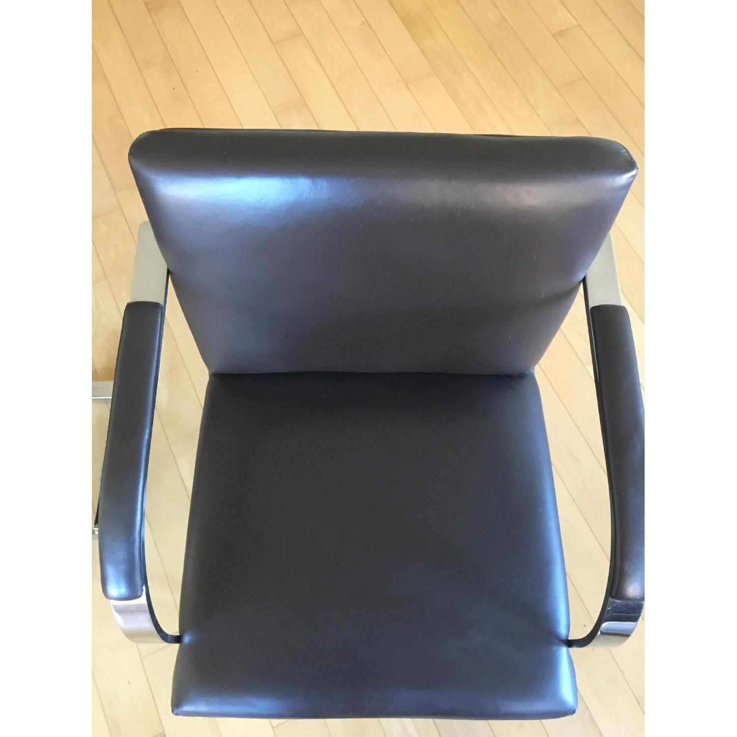 Knoll Mies Van Der Rohe Leather Flat Bar Brno Chair - image-4