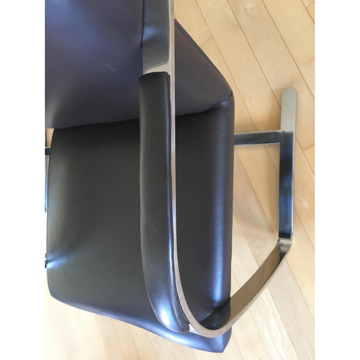 Knoll Mies Van Der Rohe Leather Flat Bar Brno Chair - image-5
