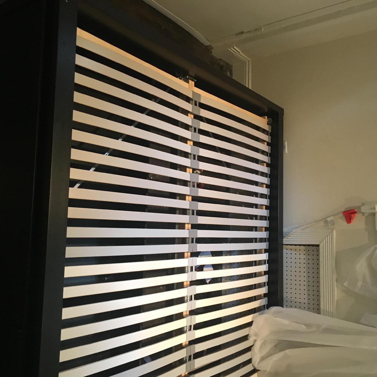 Ikea Malm Queen Size Bed Frame w/ 4 Storage Drawers & Slats AptDeco