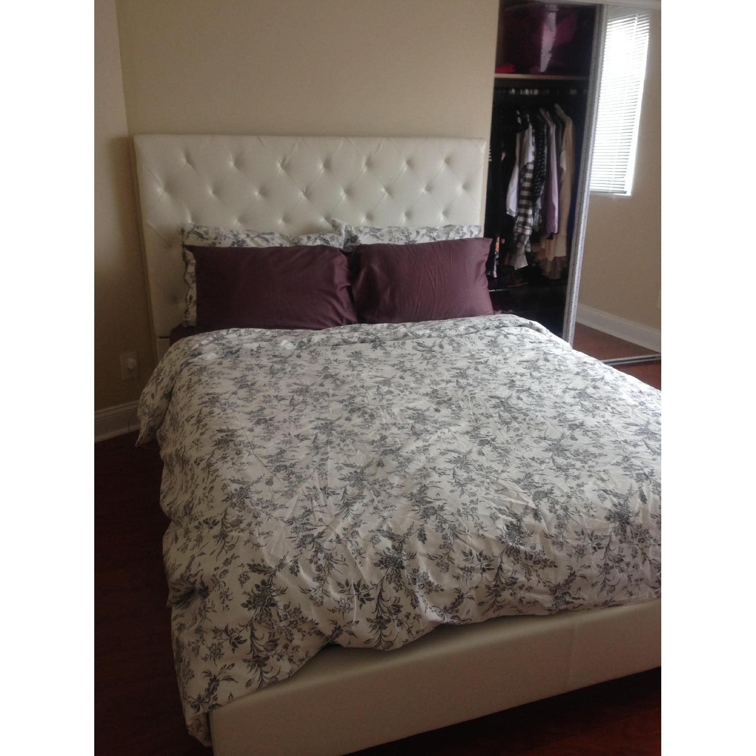 Tribecca Home Sophie Tufted Queen Upholstered Platform Bed - image-2