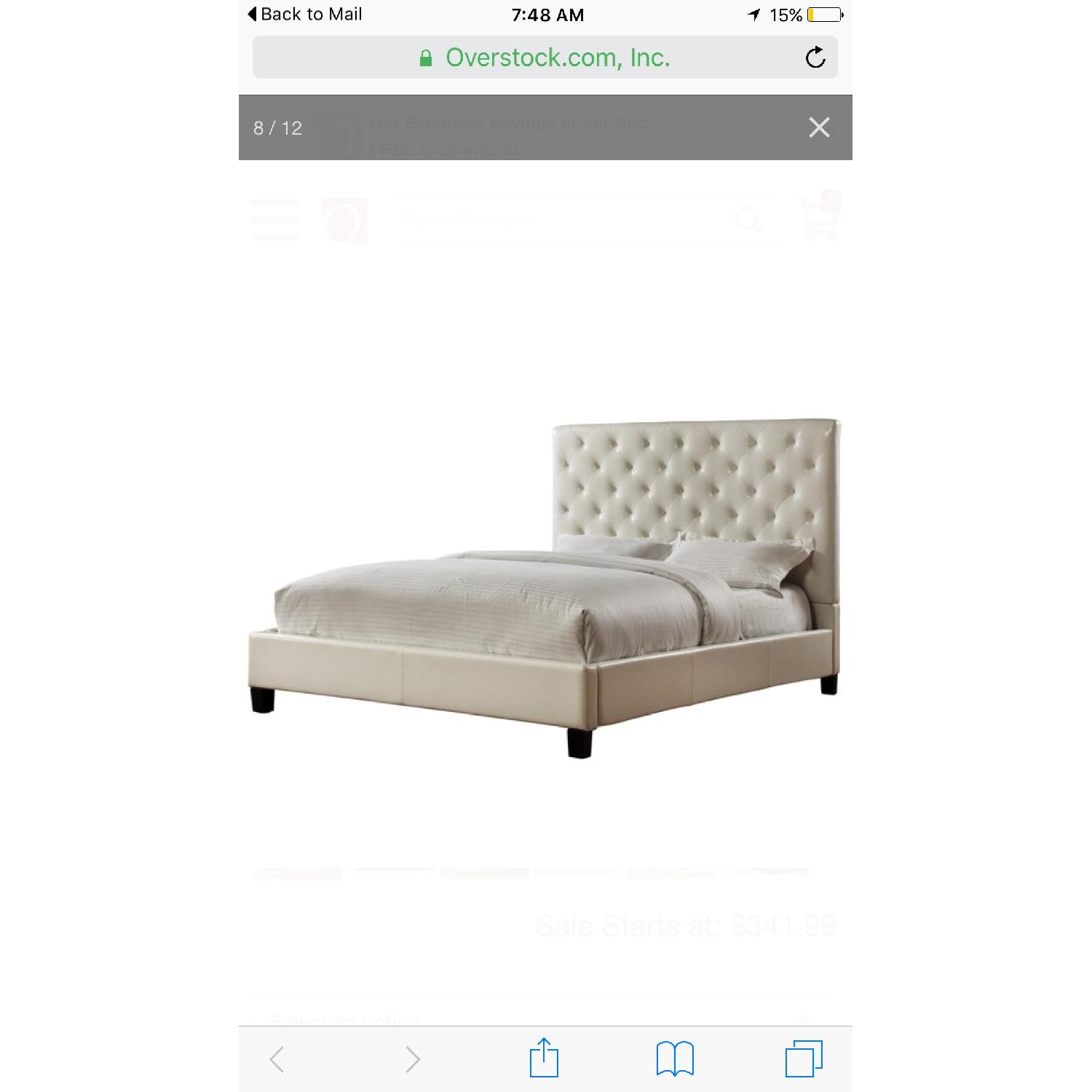 Tribecca Home Sophie Tufted Queen Upholstered Platform Bed - image-3