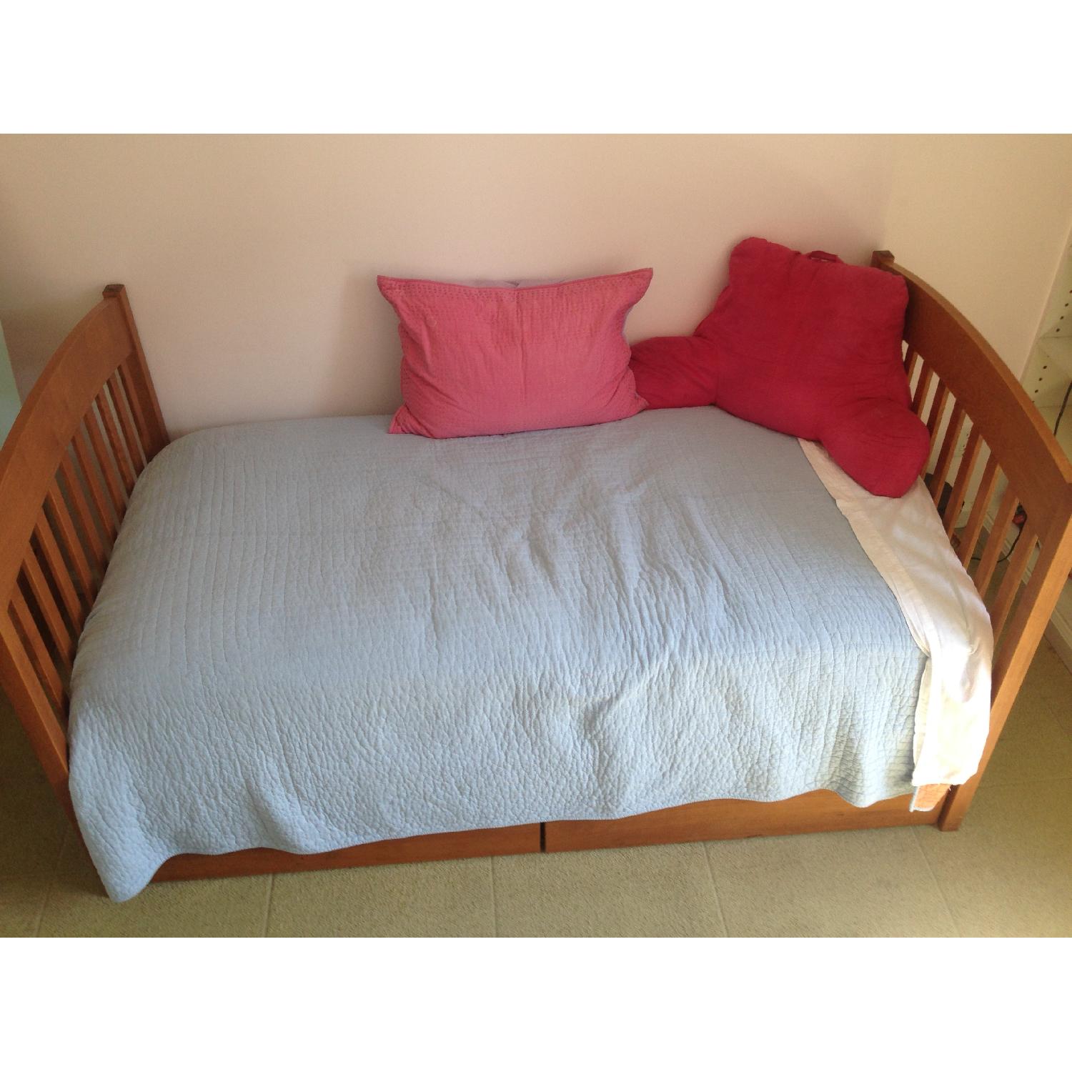 Morigeau Lepine Solid Wood Daybed w/ 2 Large Drawers - image-1