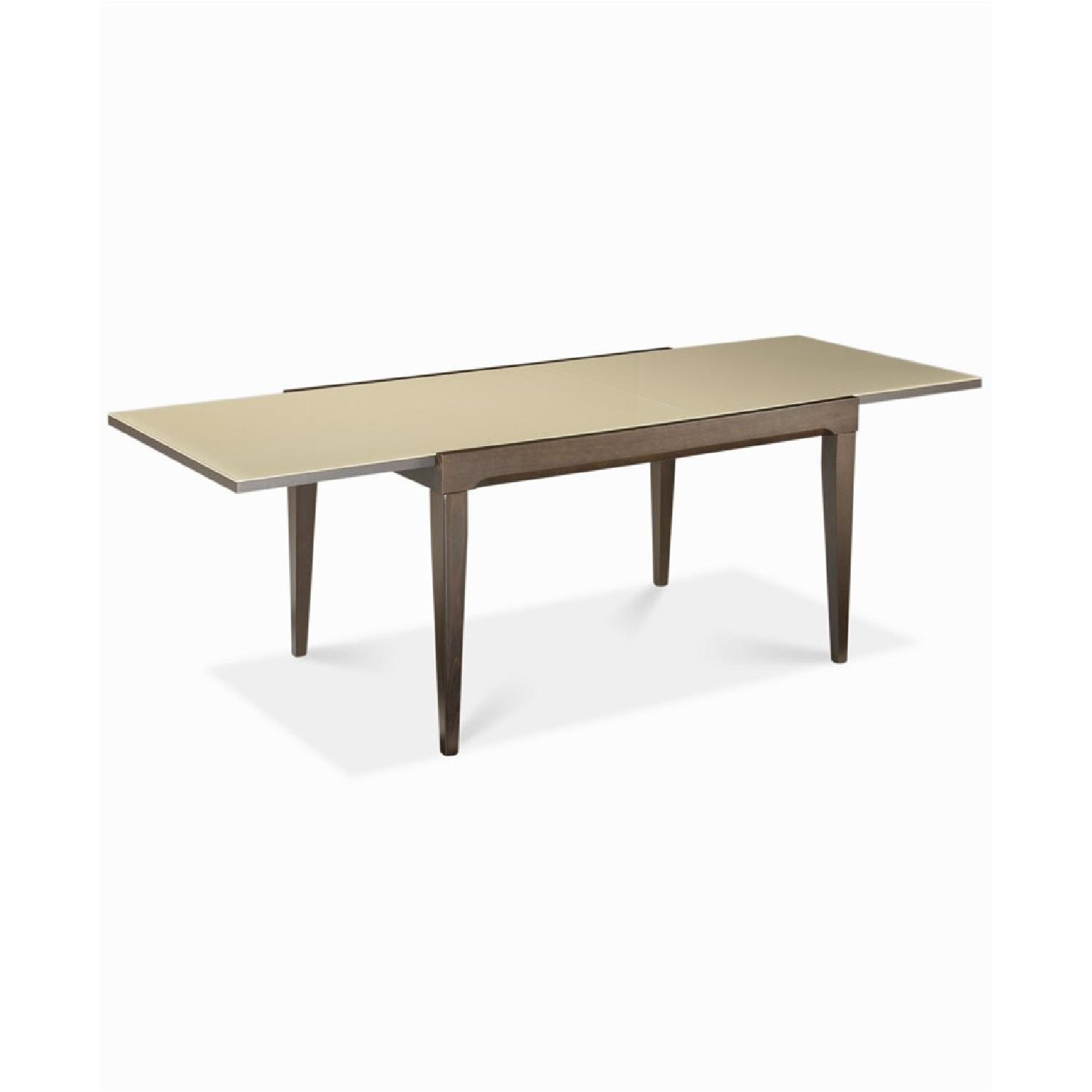 Calligaris Glass Top Extendable Dining Table AptDeco