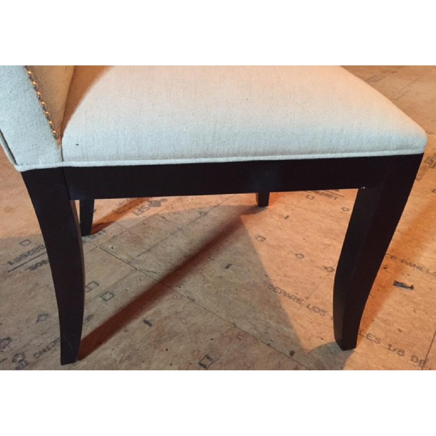 Crate & Barrel Upholstered Dining Chair w/ Nailhead Accents AptDeco