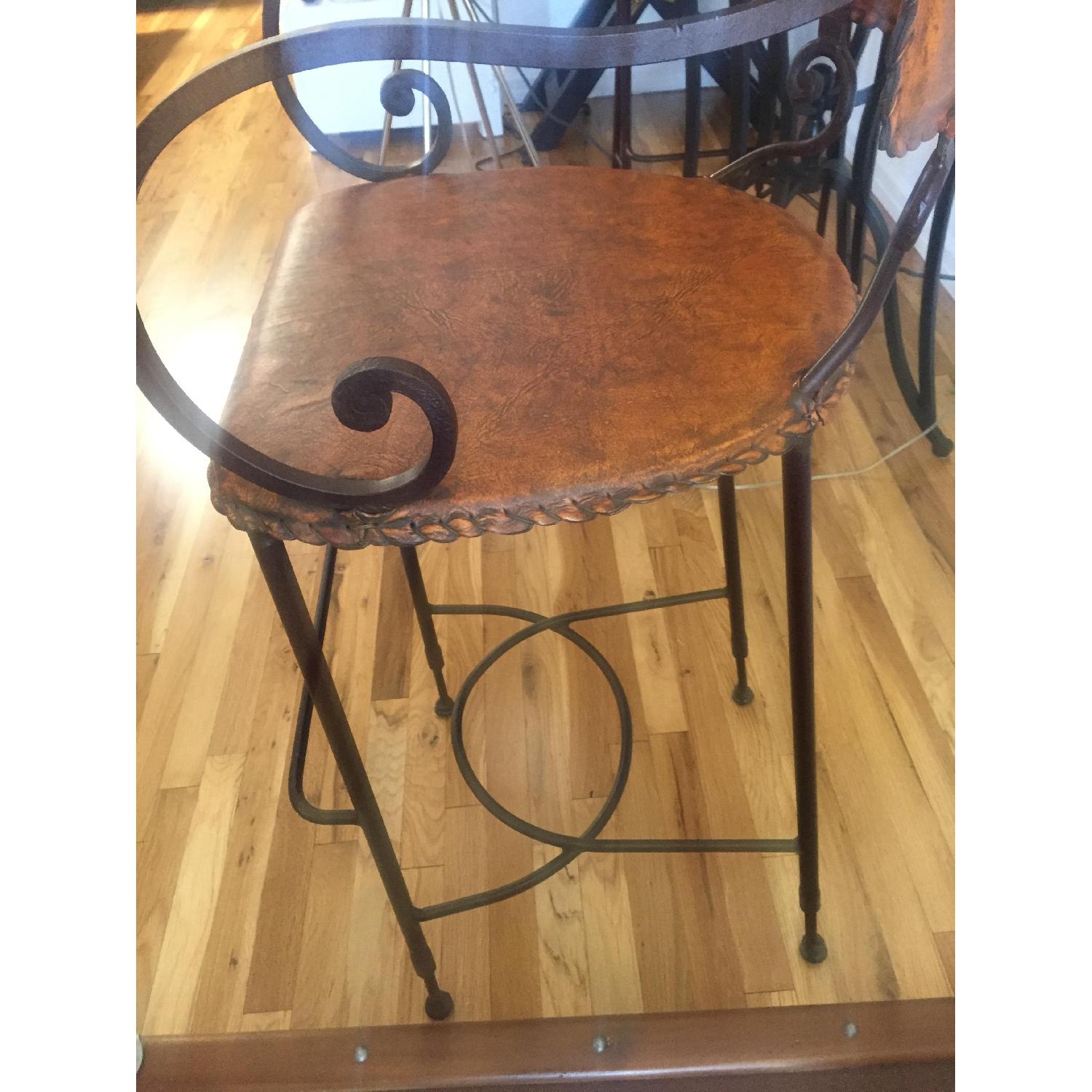Arhaus Kenya Copper Round Top Bar Table w/ 2 Chairs - image-7