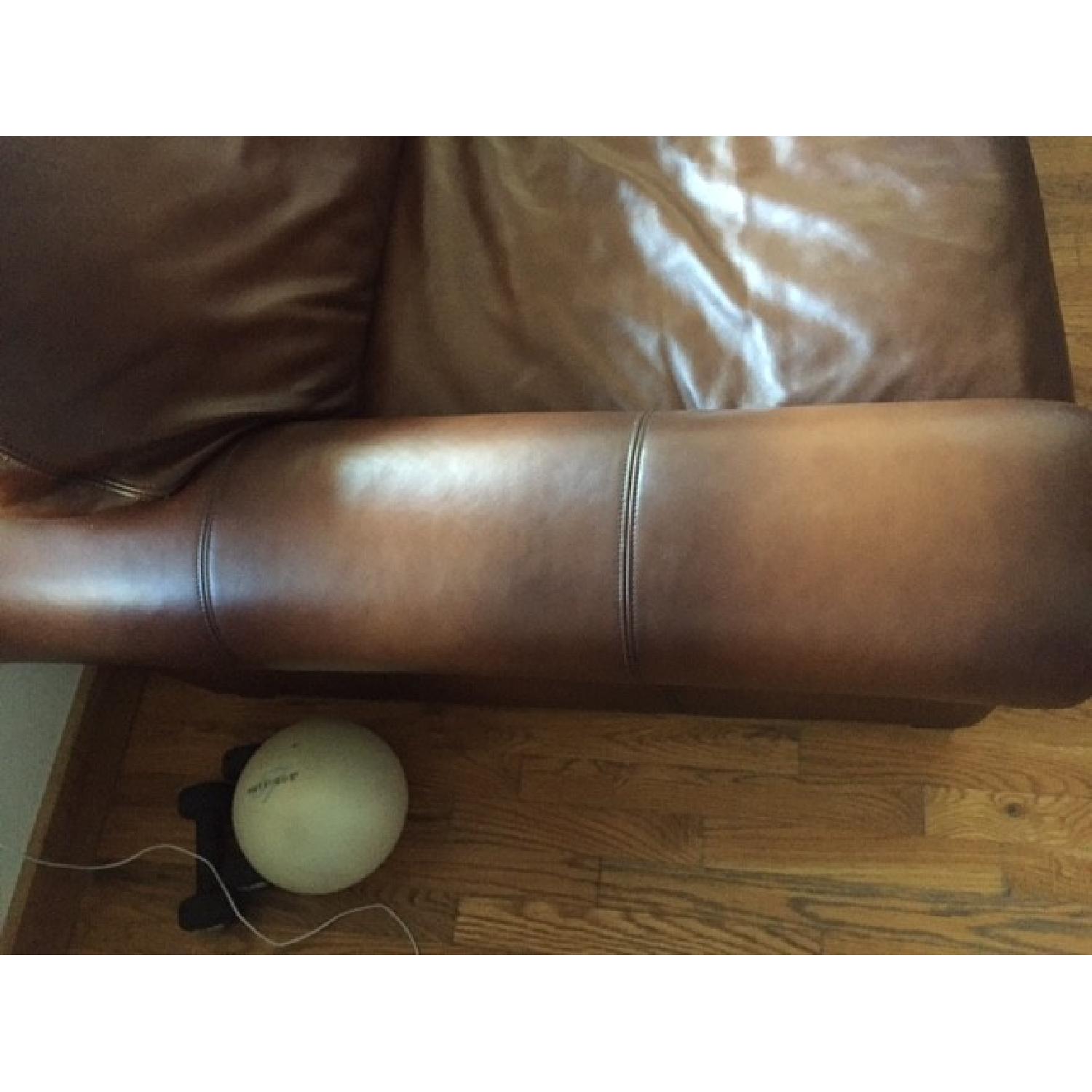 Pottery Barn Turner Leather Sofa - image-2