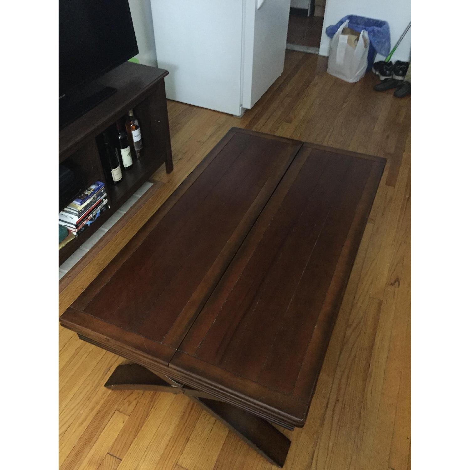 Wood Expandable Coffee Table - image-2