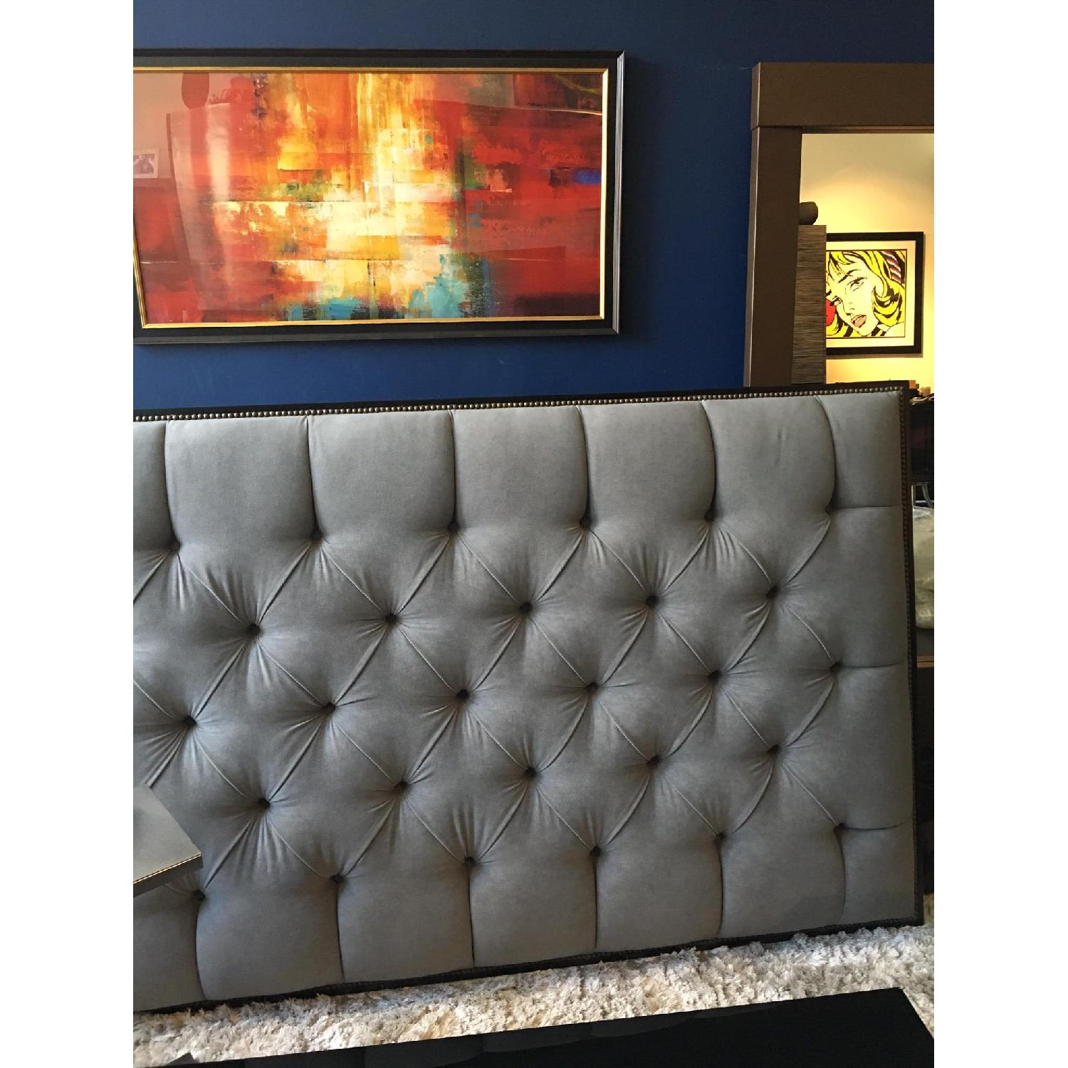 Custom Made King Size Tufted Headboard AptDeco