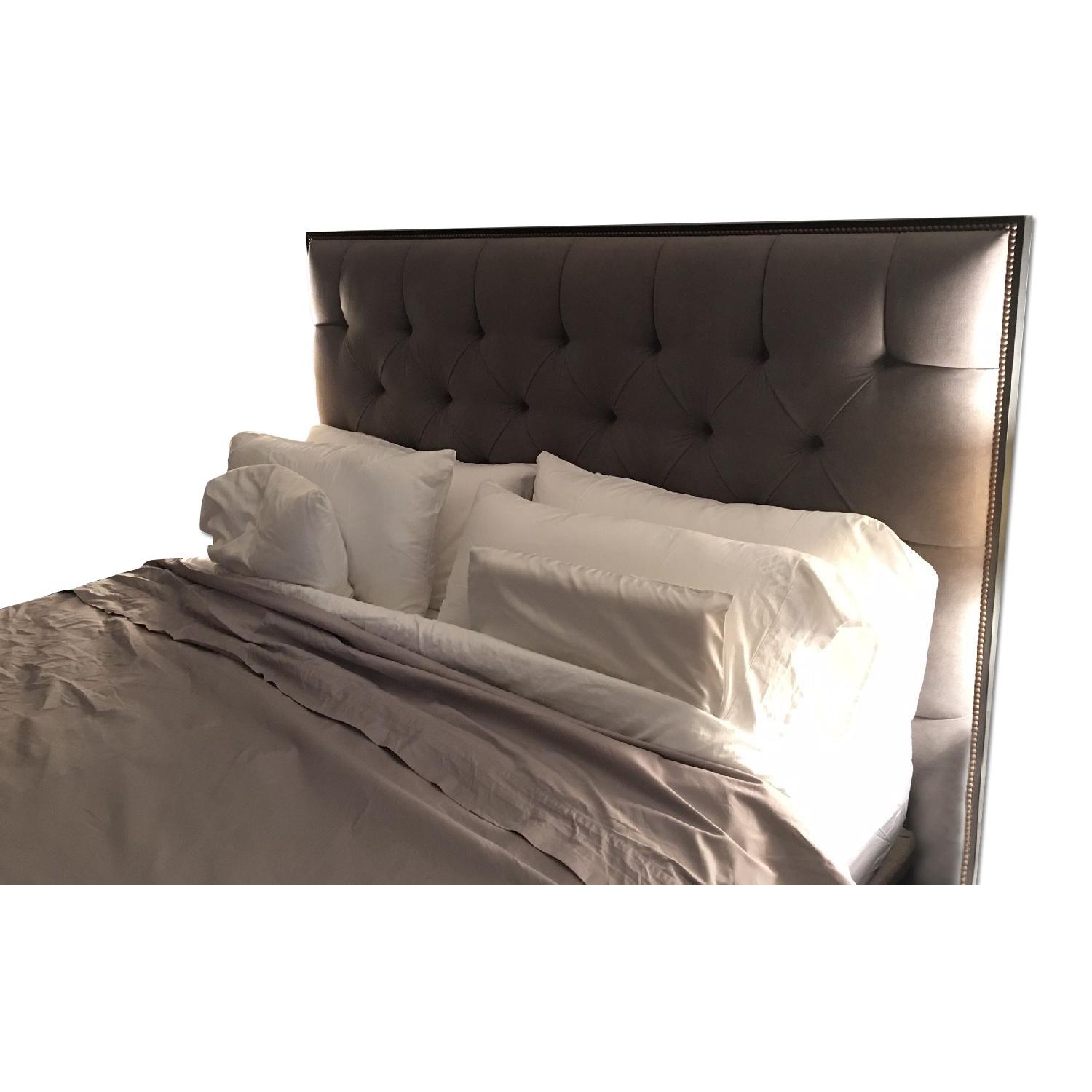 Custom Made King Size Tufted Headboard AptDeco