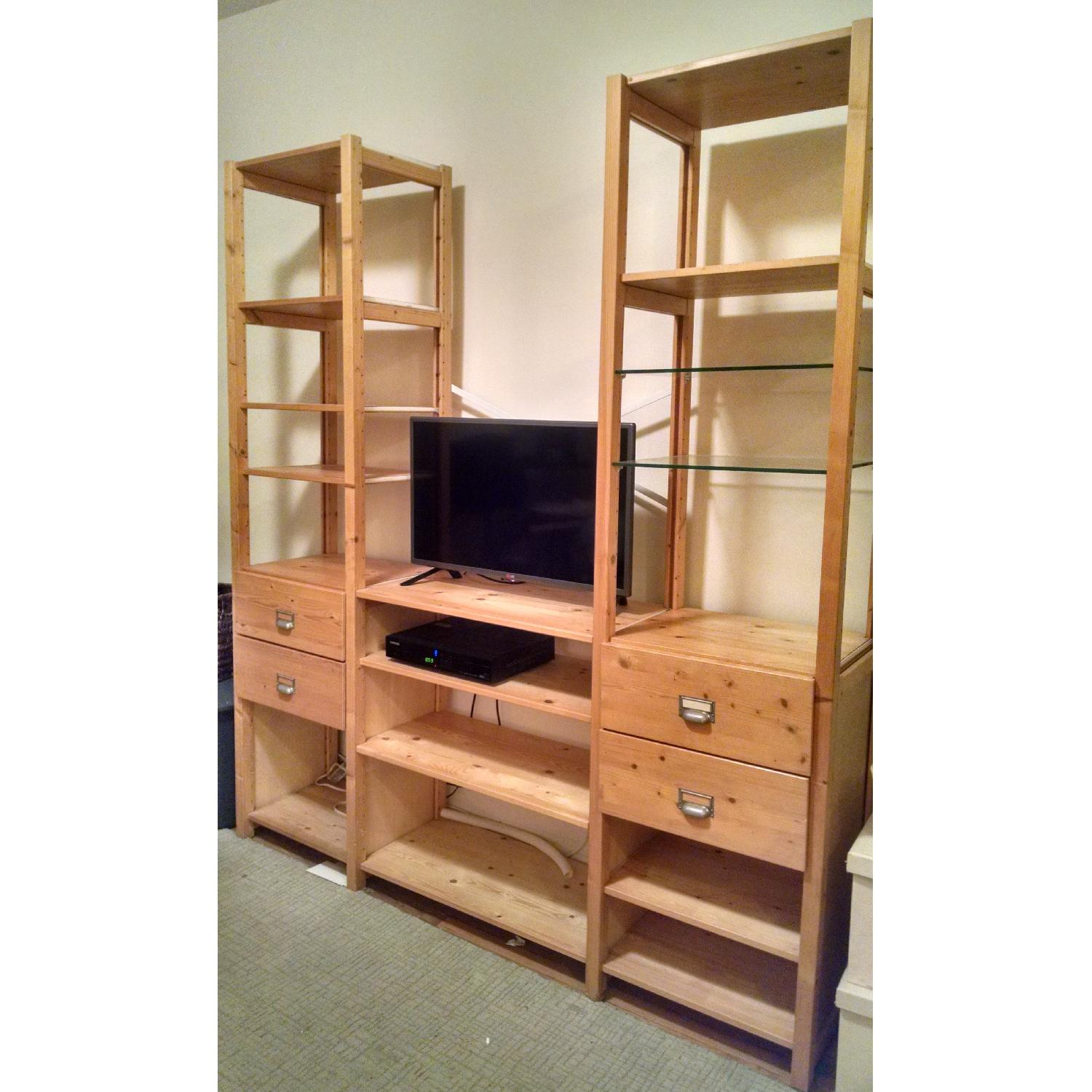 Container Store Skandia Wood Wall Unit - image-1