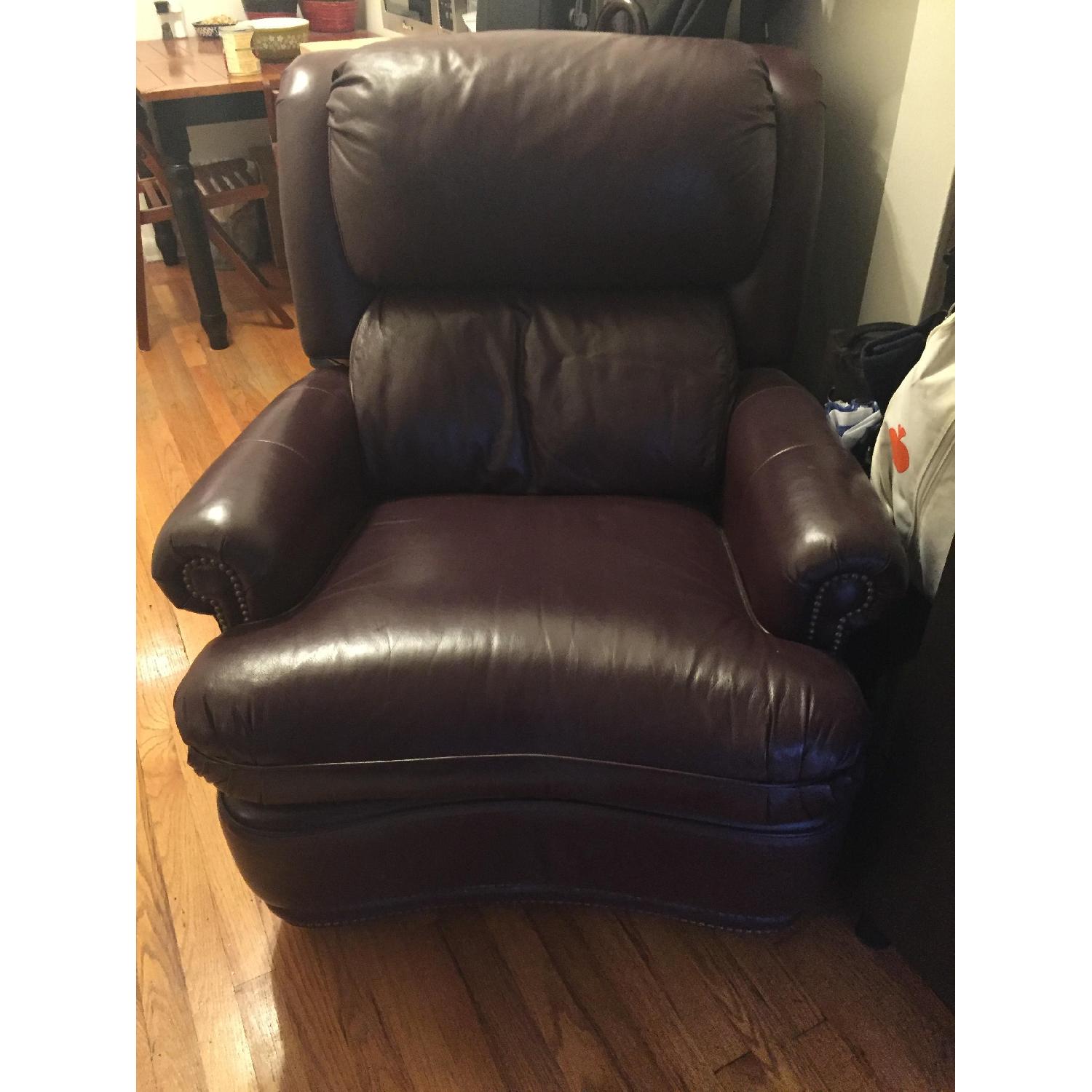 Thomasville Leather Recliner - image-1