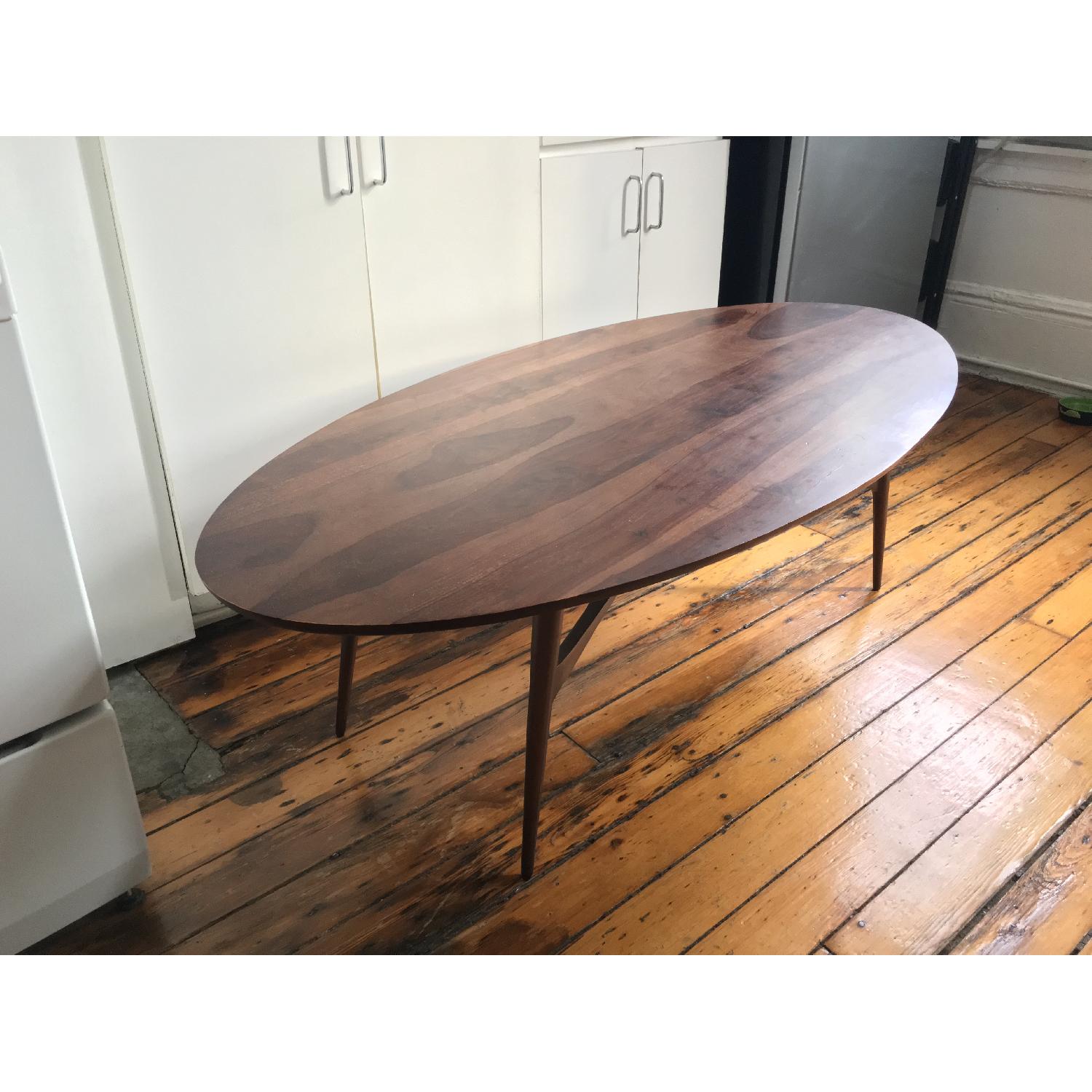 Crate & Barrel BelAir Oval Coffee Table AptDeco