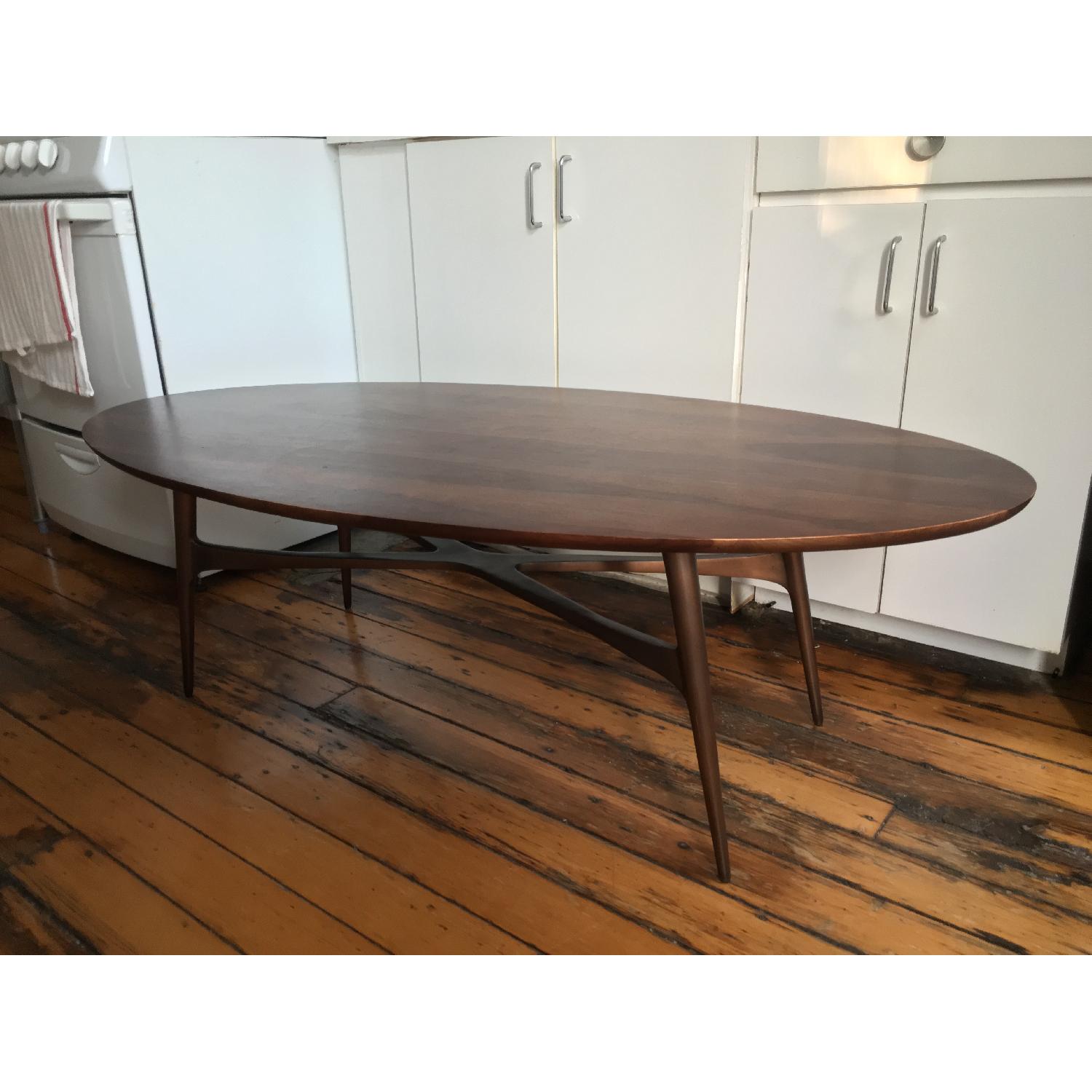 Crate & Barrel BelAir Oval Coffee Table AptDeco
