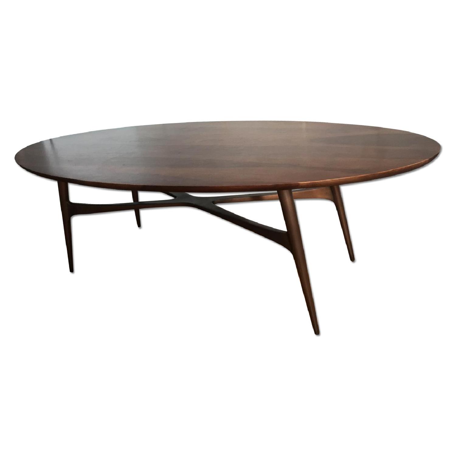 Crate & Barrel BelAir Oval Coffee Table AptDeco