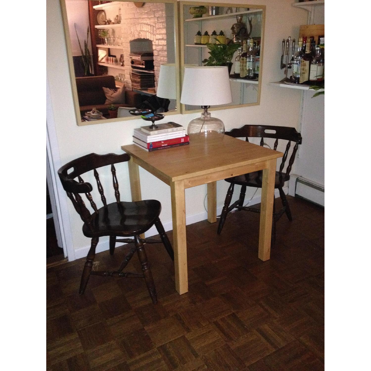 Ikea Light Wood Square Dining Table - image-2