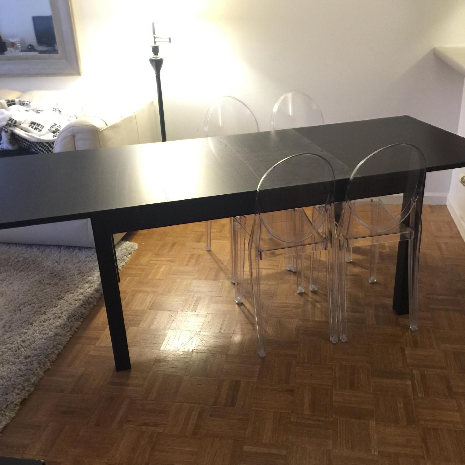 Ikea Black Expandable Table - image-4