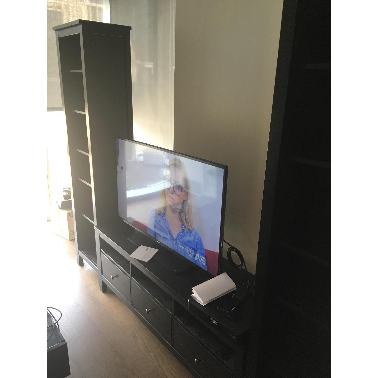 Ikea Hemnes TV Stand w/ Bookcases AptDeco