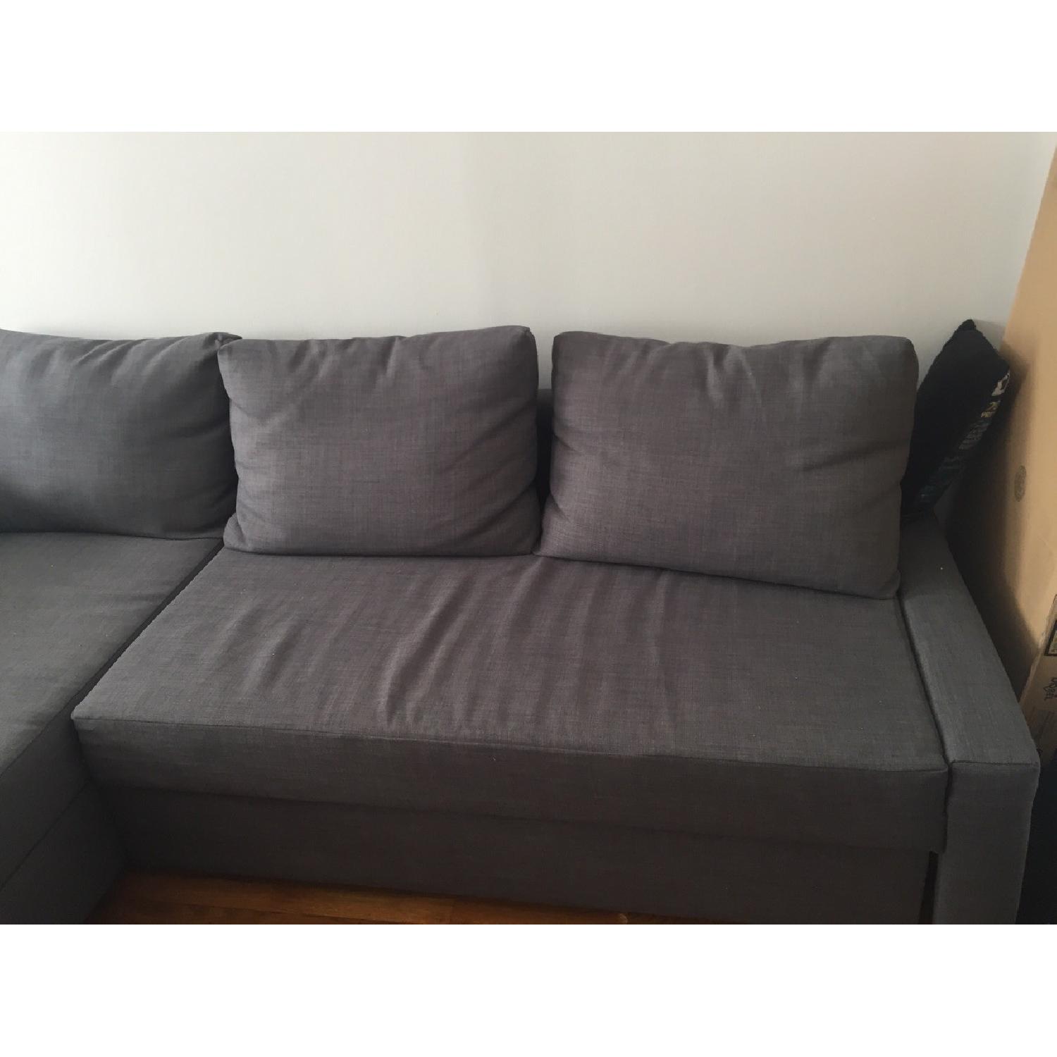 Ikea Modern Couch w/ Storage & Pull Out Bed - image-3