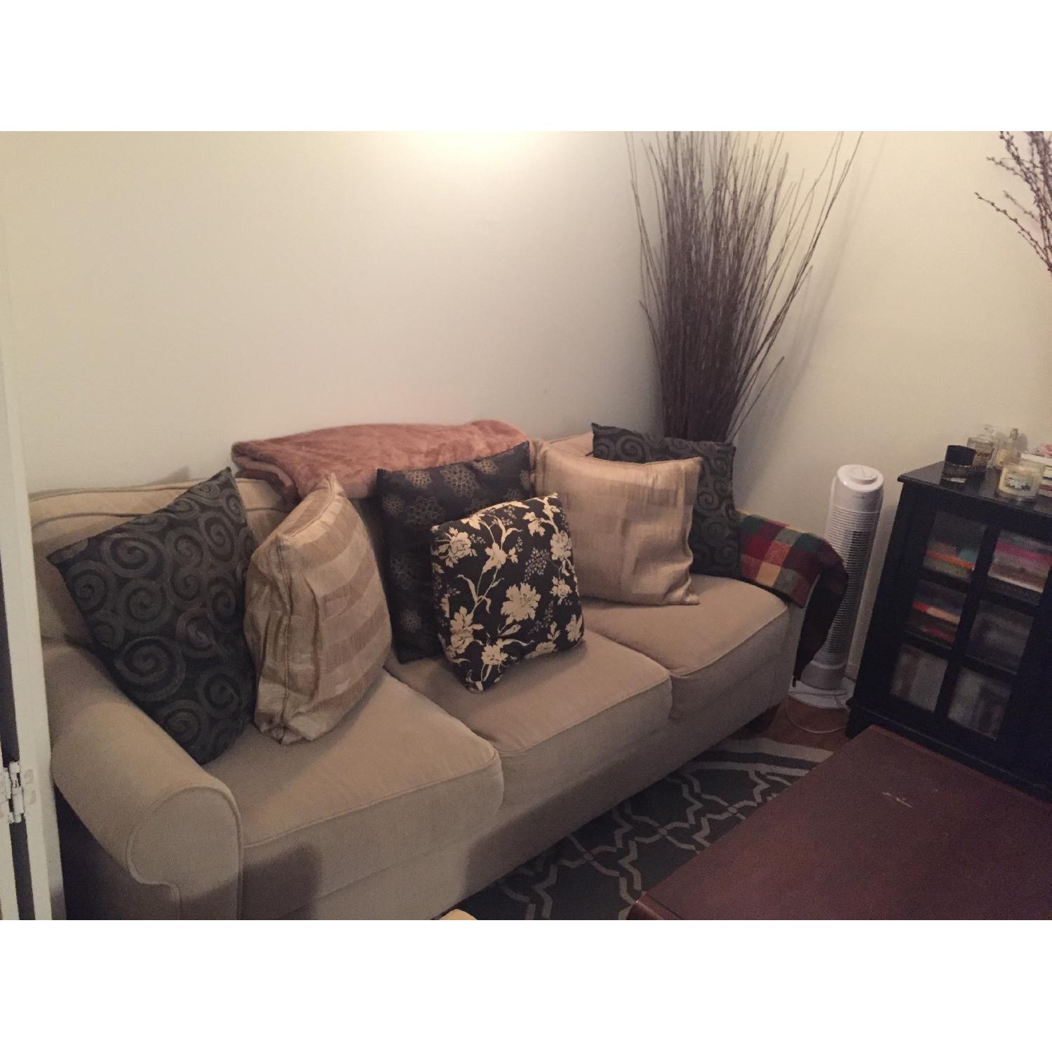 Jennifer Convertibles Beige Sofa - image-2