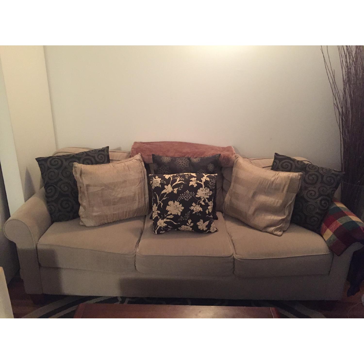 Jennifer Convertibles Beige Sofa - image-3