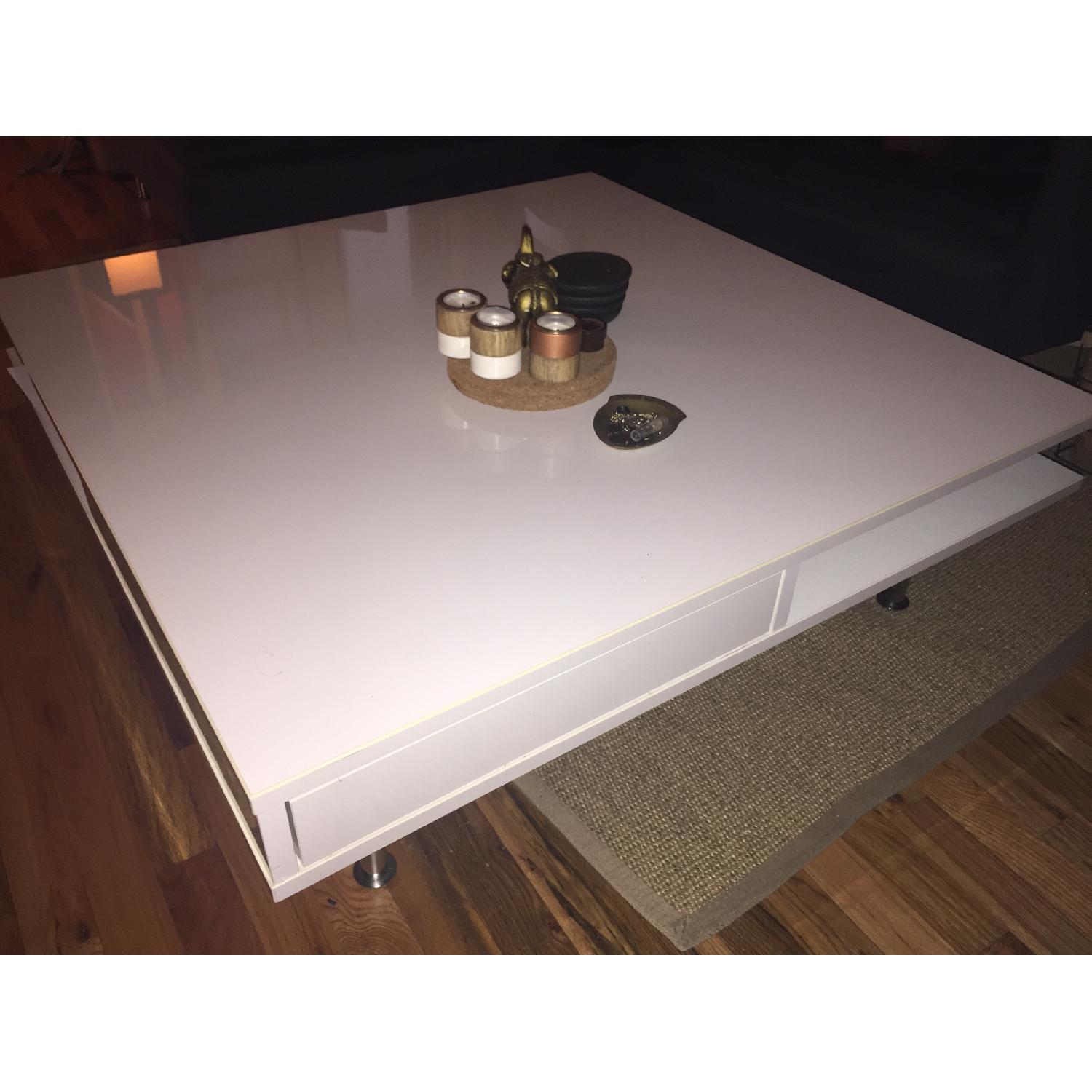 Ikea Tofteryd White Coffee Table AptDeco