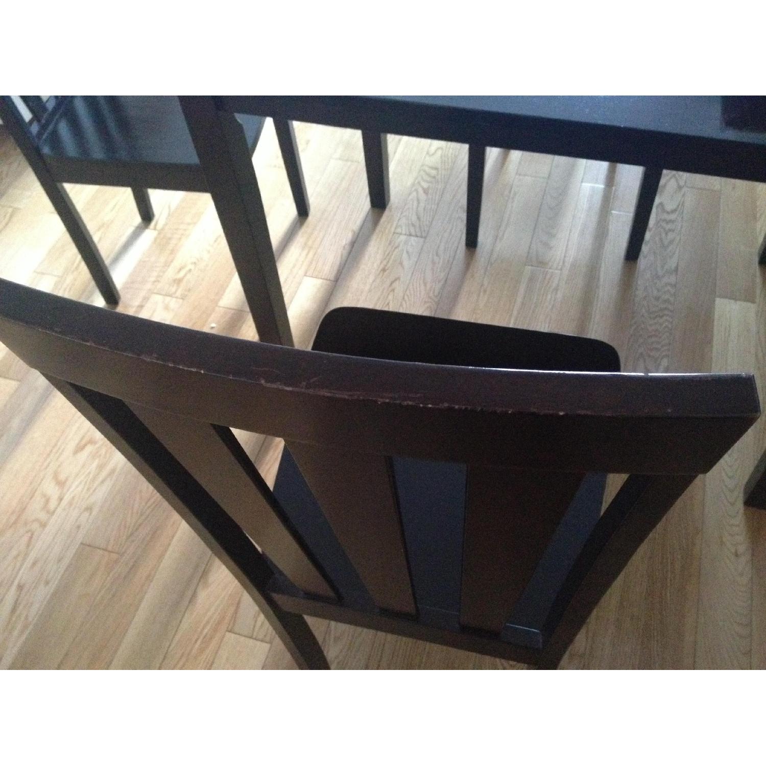 Gothic Cabinet Craft Dining Room Table w/ 4 Chairs - image-2