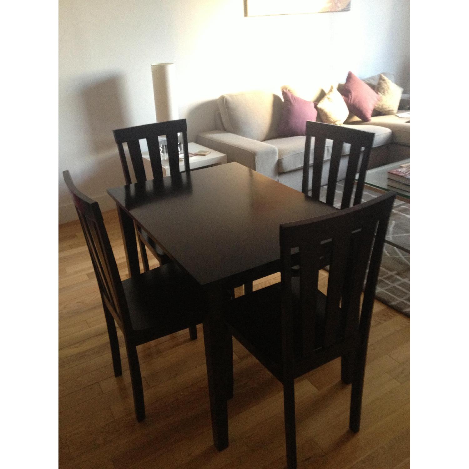 Gothic Cabinet Craft Dining Room Table w/ 4 Chairs - image-4