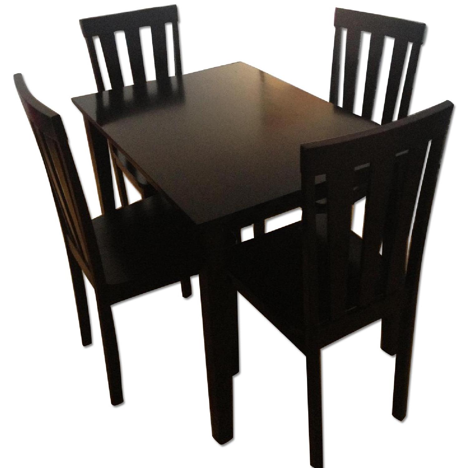 Gothic Cabinet Craft Dining Room Table w/ 4 Chairs - image-0