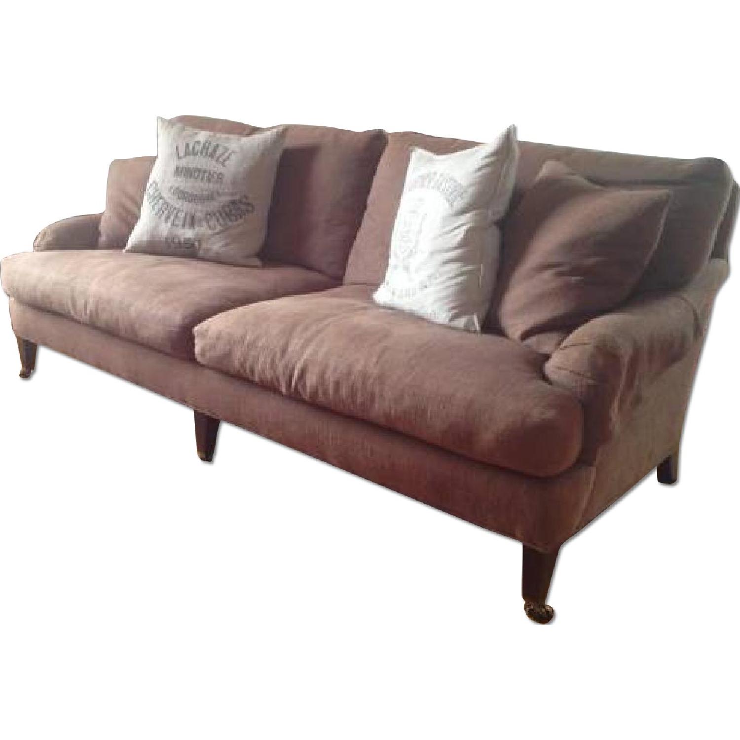Crate & Barrel Essex Couch in Brown AptDeco