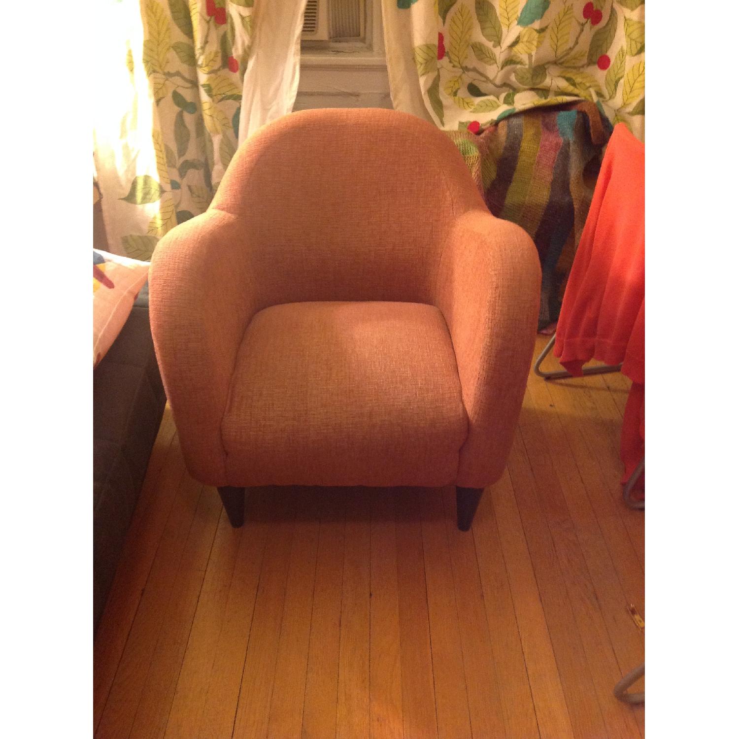Dusty Coral Armchair - image-2