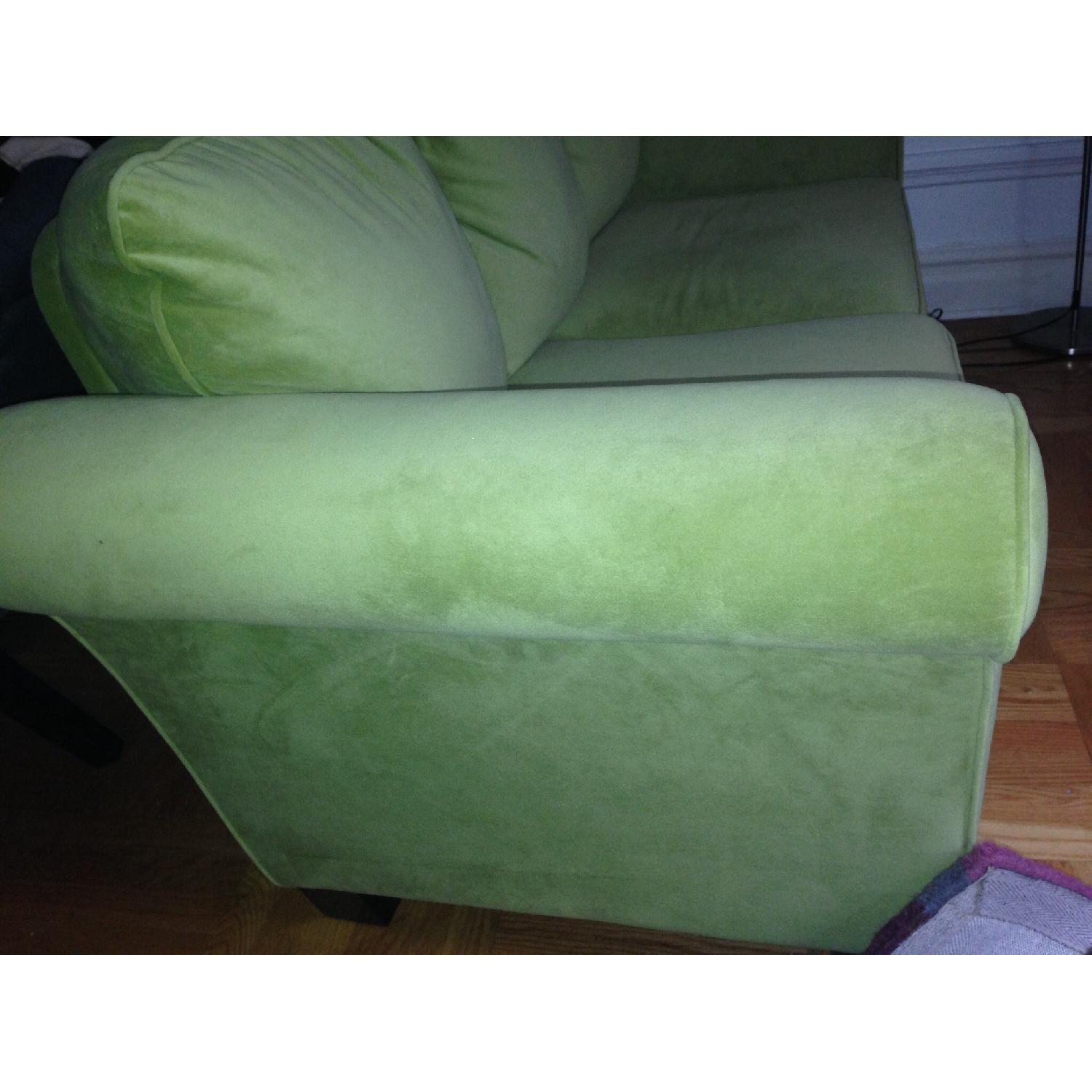 Green Velvet Sofa - image-1