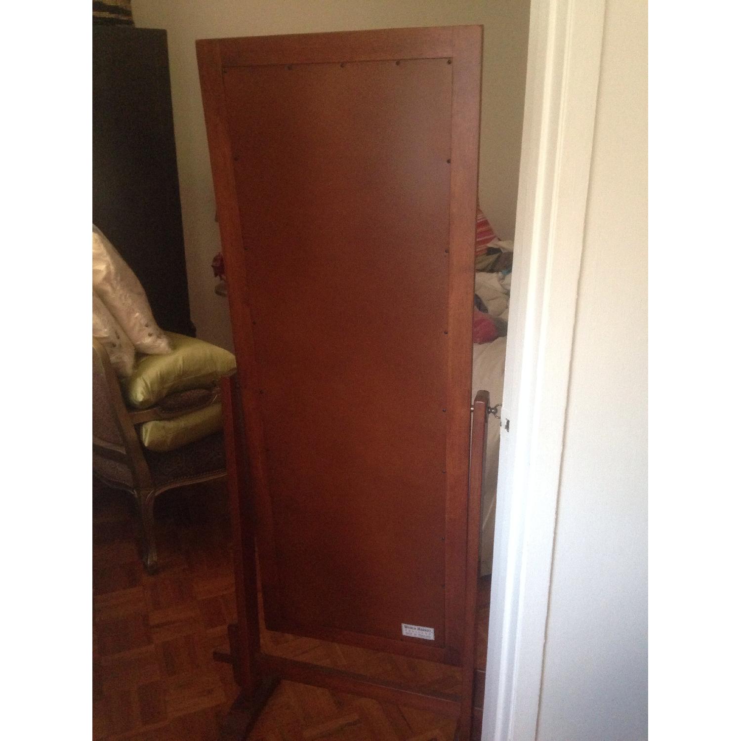 World Market Free-Standing Mirror w/ Wood Finish - image-2