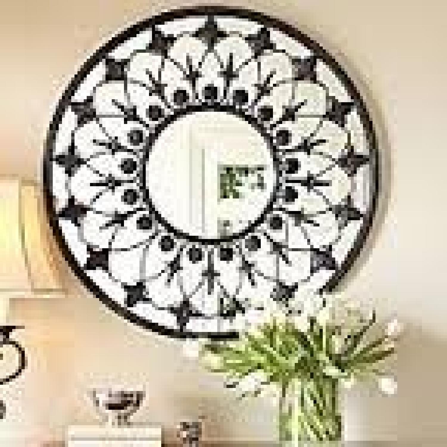 JC Penney Regal Scroll Round Wall Mirror - image-3