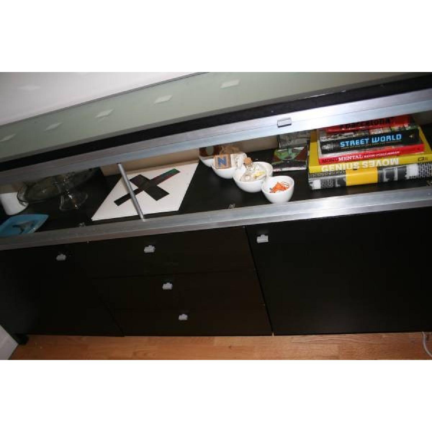 Modern Dark Wood Sideboard - image-4