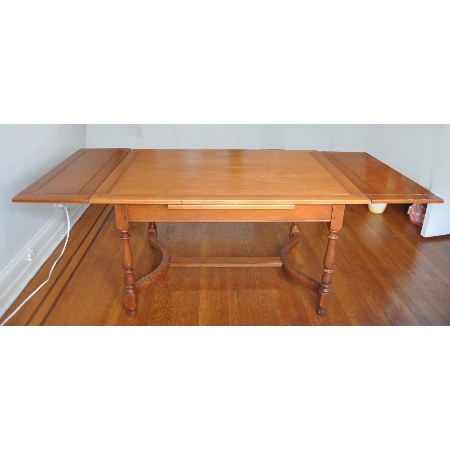 Vintage Whitney 7171 Wood Table w/ Pull-Out Leaves - image-5