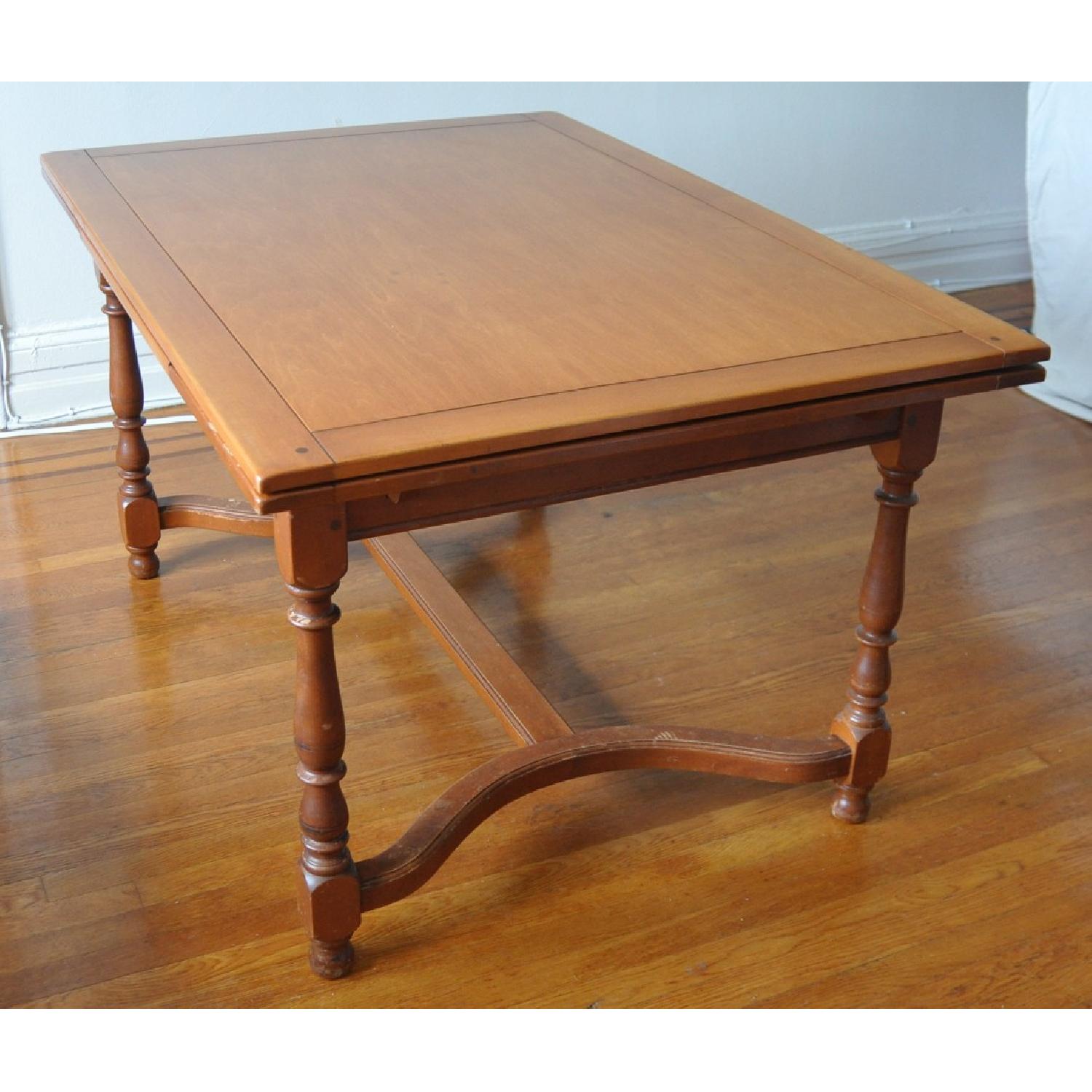 Vintage Whitney 7171 Wood Table w/ Pull-Out Leaves - image-6