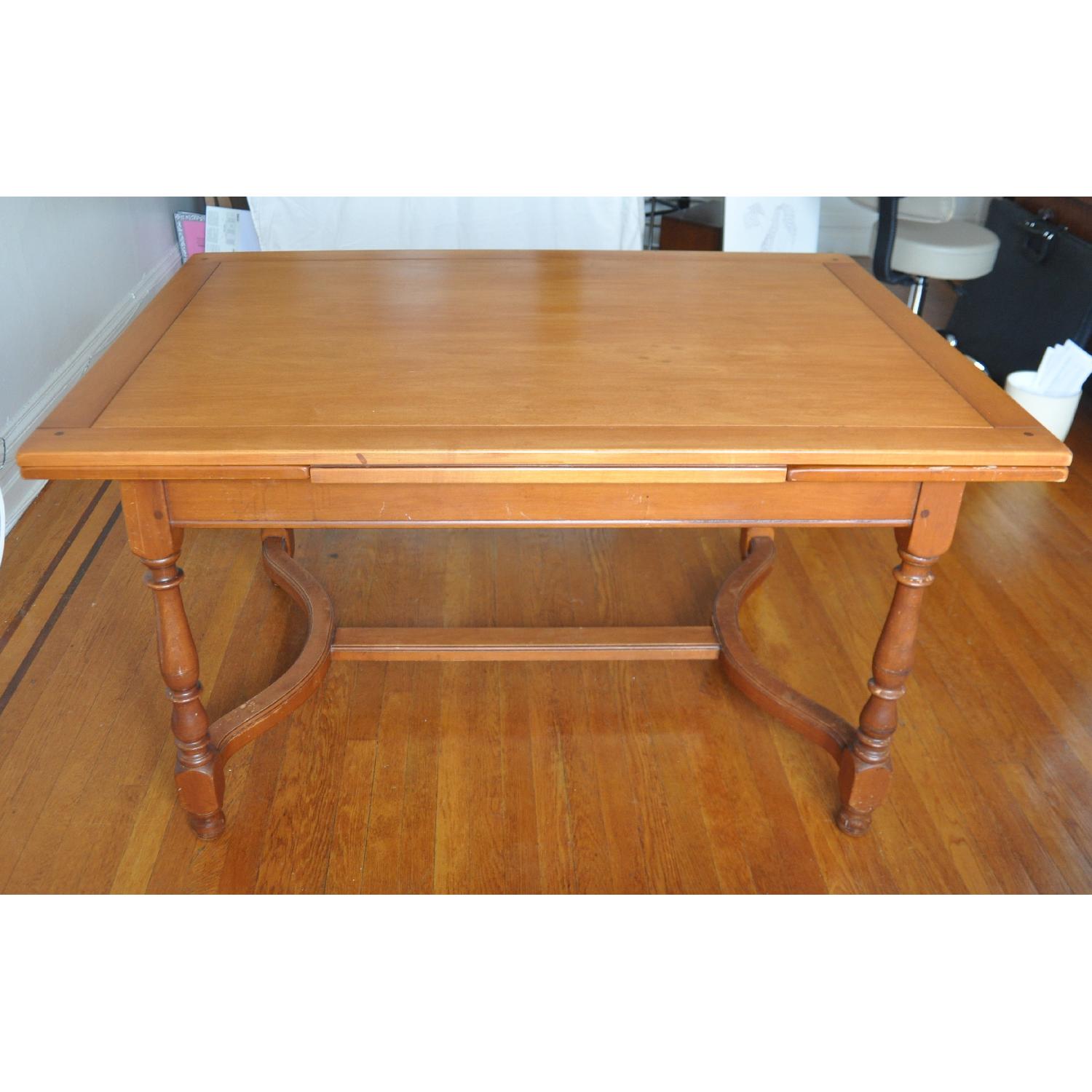 Vintage Whitney 7171 Wood Table w/ Pull-Out Leaves - image-10