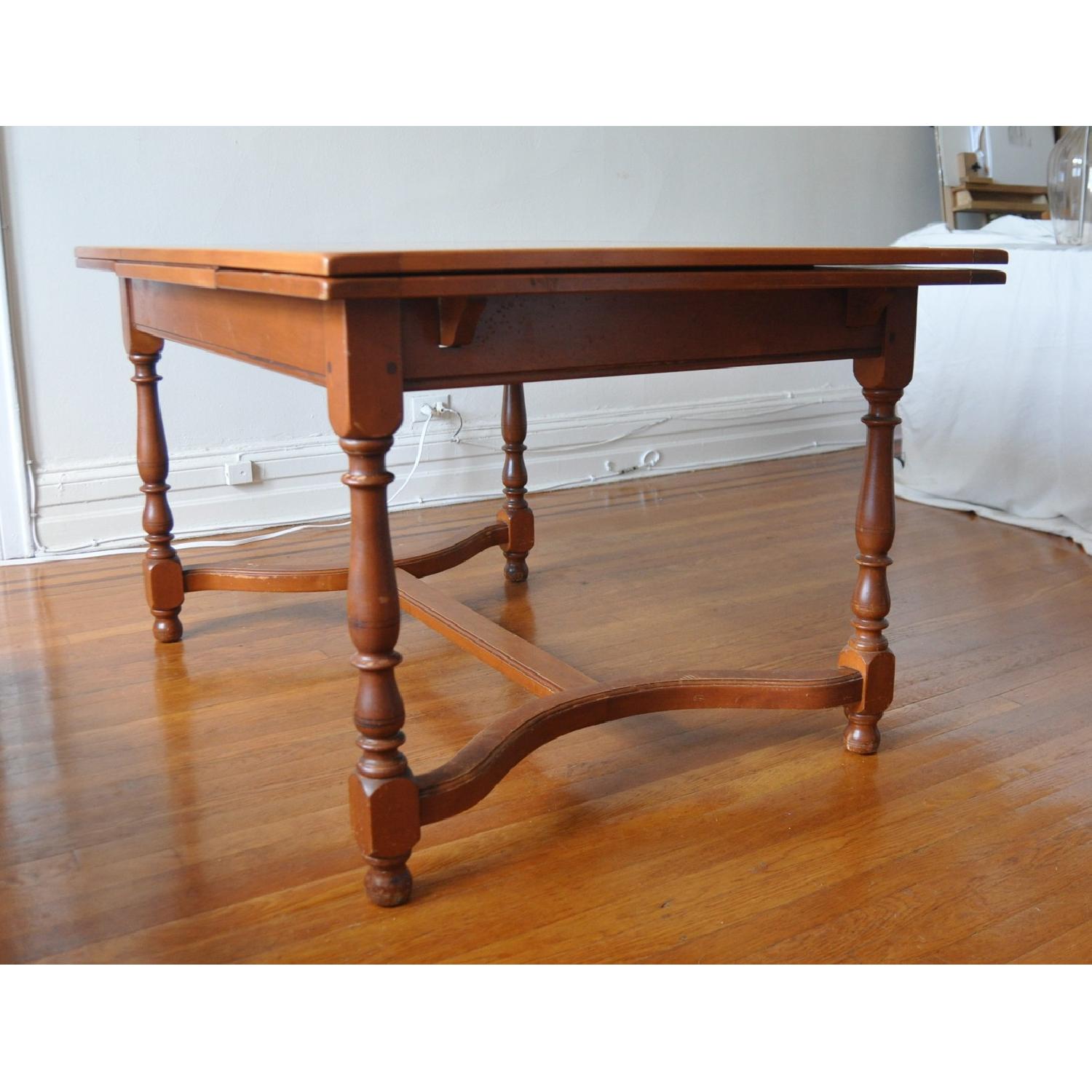 Vintage Whitney 7171 Wood Table w/ Pull-Out Leaves - image-13